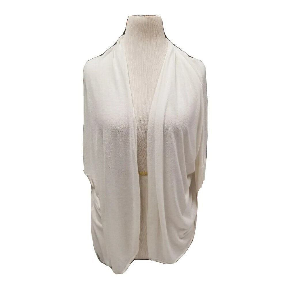 Pure Dkny Cashmere open front‎ cardigan Blend summery lightweight size Small